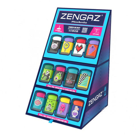 Zengaz Jet Torch Lighter Cube Display - ZL-3 (48CT)