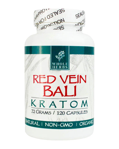 Whole Herbs Bottles: Bali Red Vein - 120 Capsules | 72 GMS