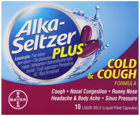 Alka Seltzer Plus - Cold & Flu Liquid Gels (10CT)