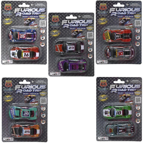 Furious Road Trip Racer Pull Back Car (2CT)