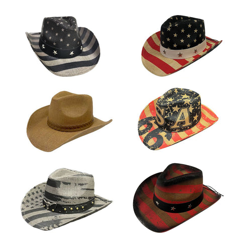 Cowboy Hat: Assorted Design (6CT)