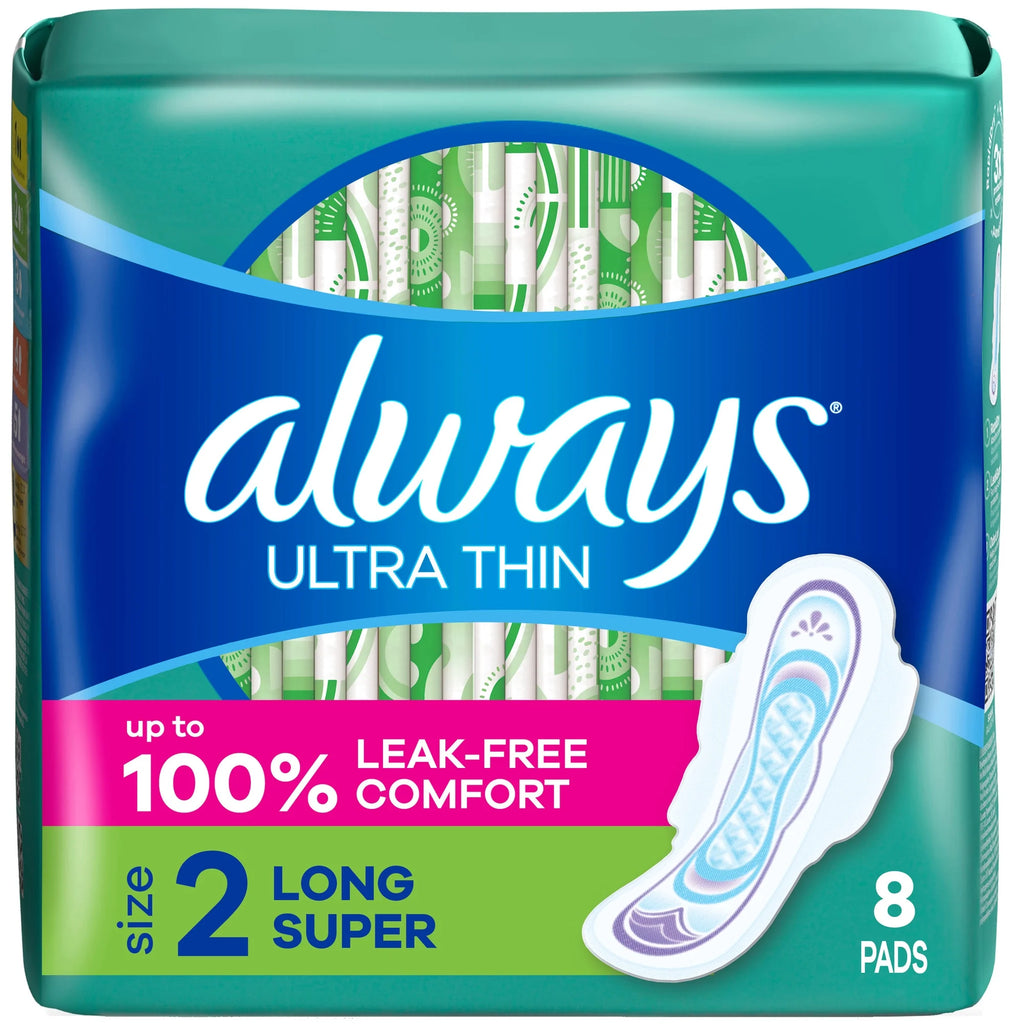 Always Ultra Mince Ultra Thin: Long Super (Size 2) - 8's