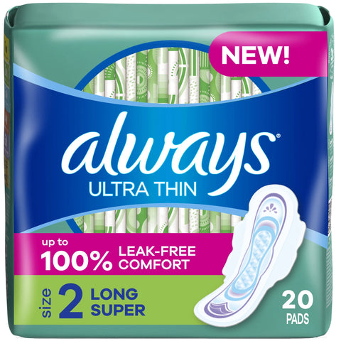 Always Ultra Thin: Long Super (Size 2) - 20's