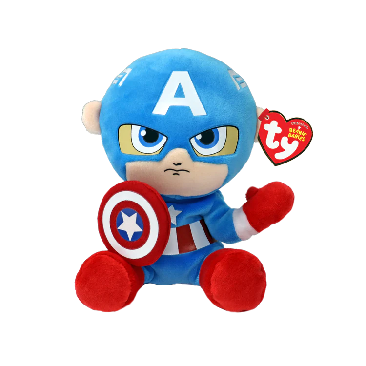 TY Beanies: Captain America (6CT)