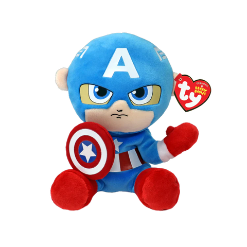 TY Beanies: Captain America (6CT)