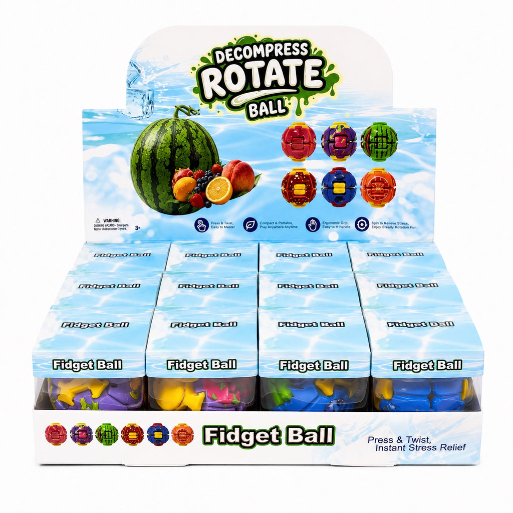 Stress Spinning Toy: Fruit Series (12CT)