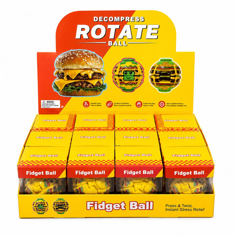Stress Spinning Toy: Burger Series (12CT)