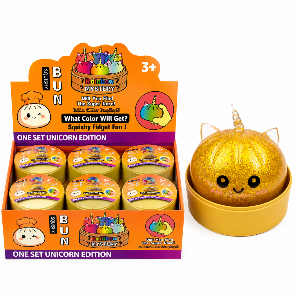 Dumpling Toy Display: Glitter Unicorn (12CT)