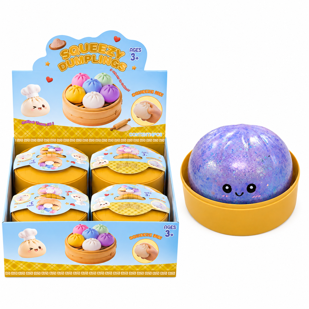 Dumpling Toy: Jumbo XL Glitter Sparkle (4CT)