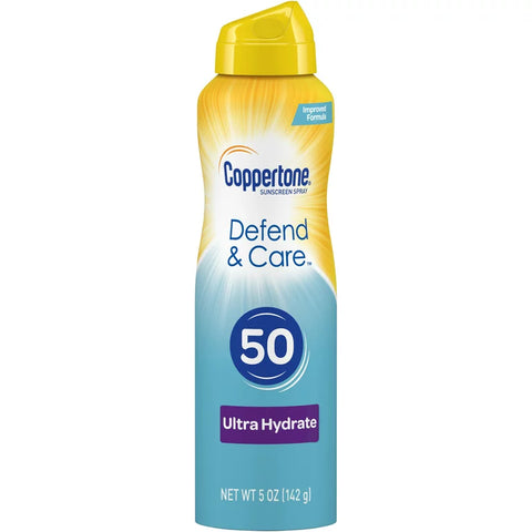 Coppertone Defend & Care Ultra Hydrate Spray SPF50 - 5oz