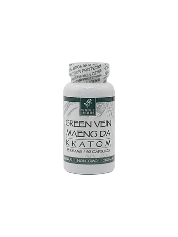 Whole Herbs Bottles: Maeng Da Green Vein - 60 Capsules | 36 GMS