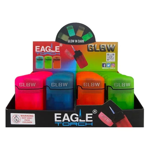 Eagle Torch Lighters: Straight Glow in the Dark Torch - PT113GD (20CT)