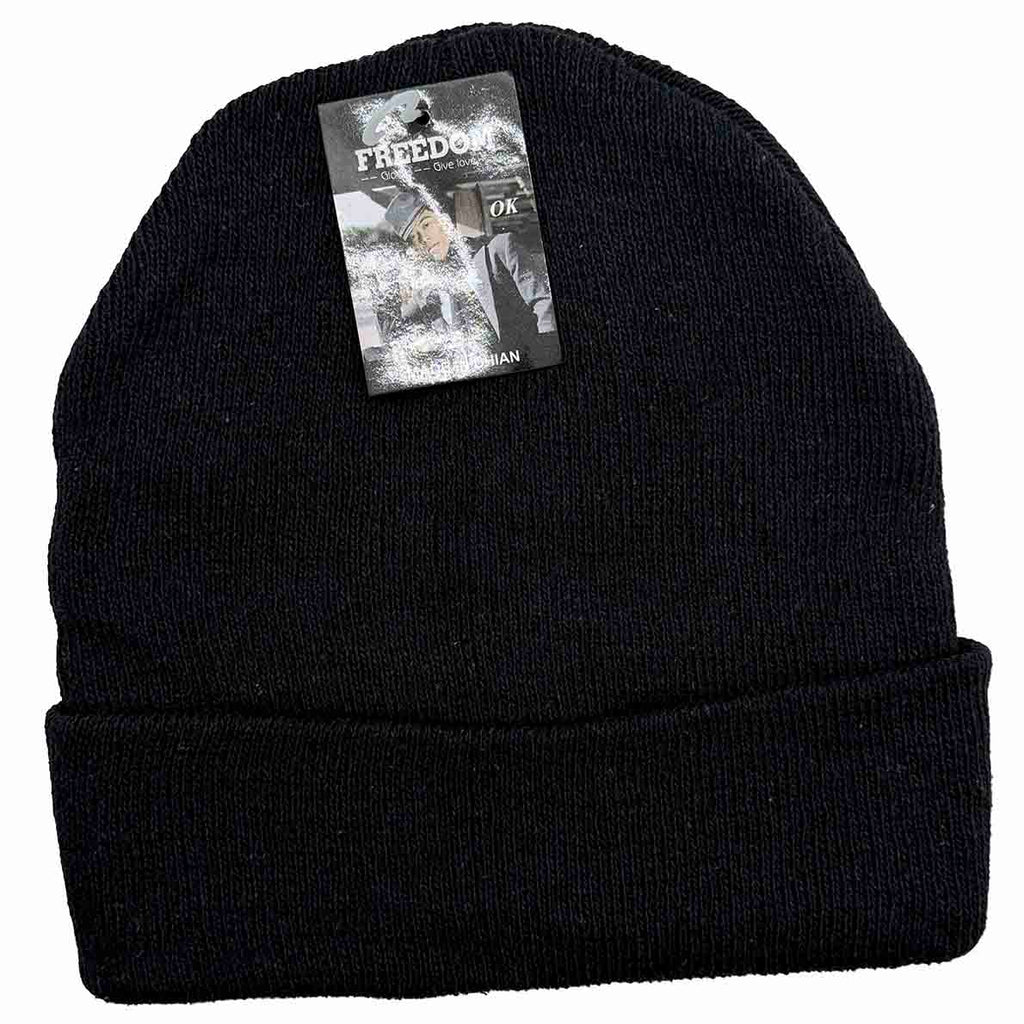 Freedom Winter Hats: Solid Black (12CT)