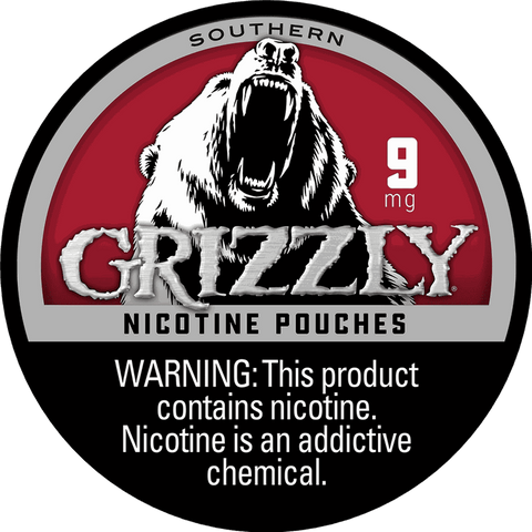 Grizzly Nicotine Pouch: Southern 9MG