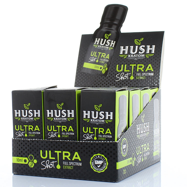 Hush Ultra Kratom Shot 10ml - Lime (12CT)
