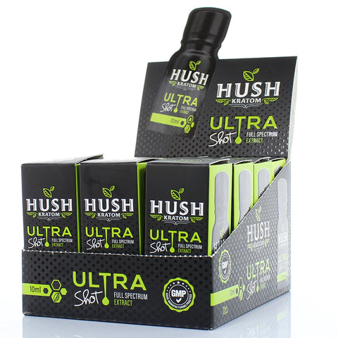 Hush Ultra Kratom Shot 10ml - Lime (12CT)