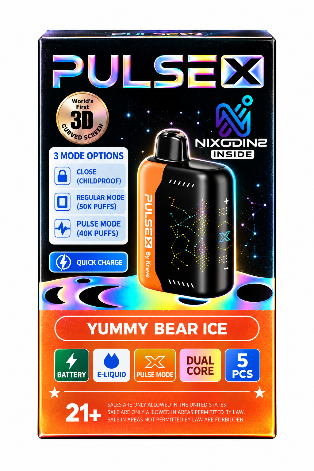 Krave Pulse X Nixodine 5%