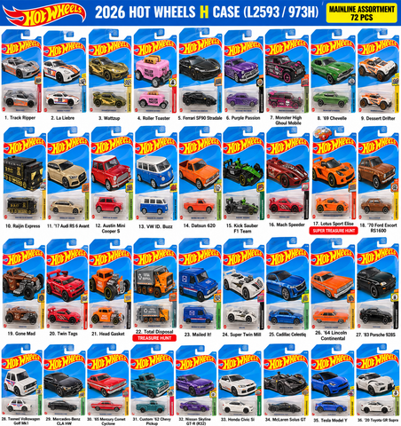 Hot Wheels: U.S Mainline L2593-97H