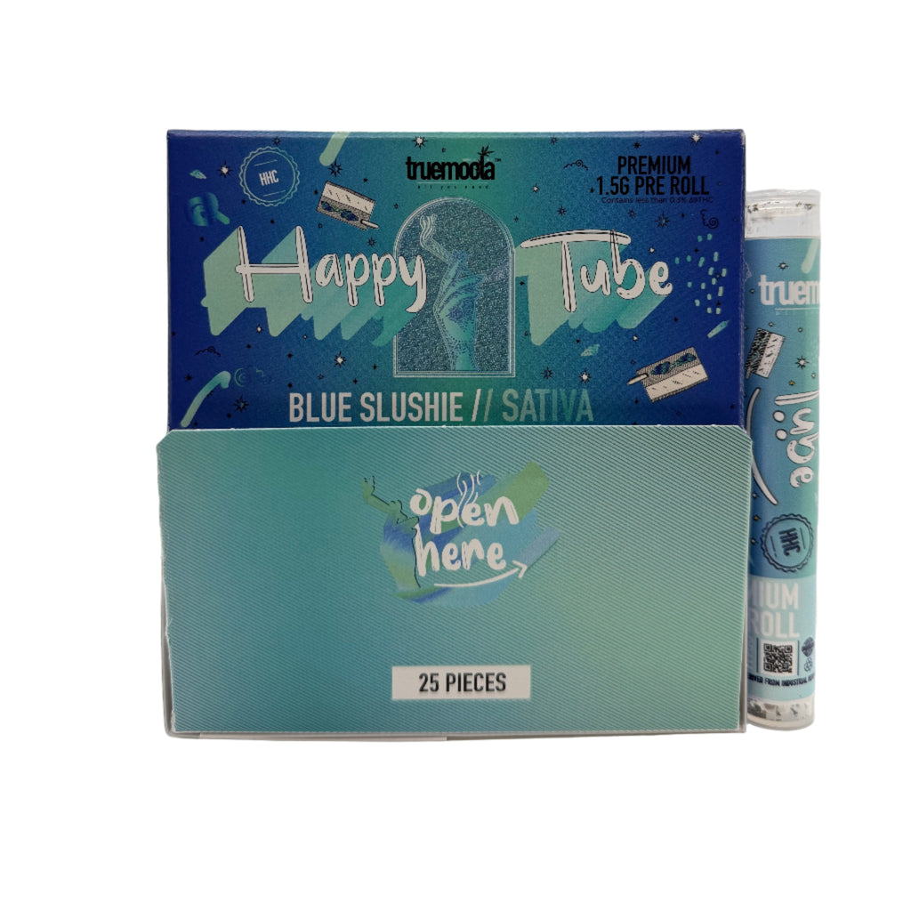 Truemoola Happy Tubes HHC: Blue Slushie - Sativa (25CT)