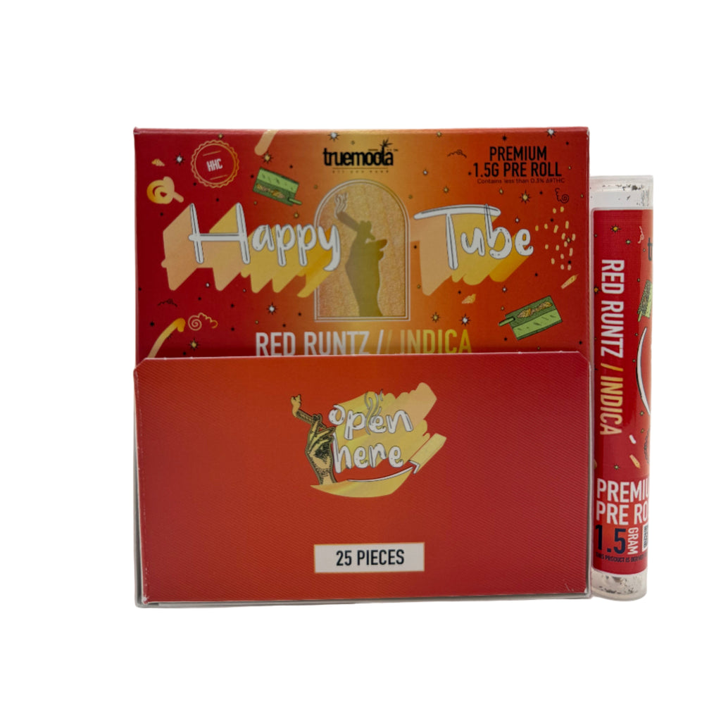 Truemoola Happy Tubes HHC: Red Runtz - Indica (25CT)