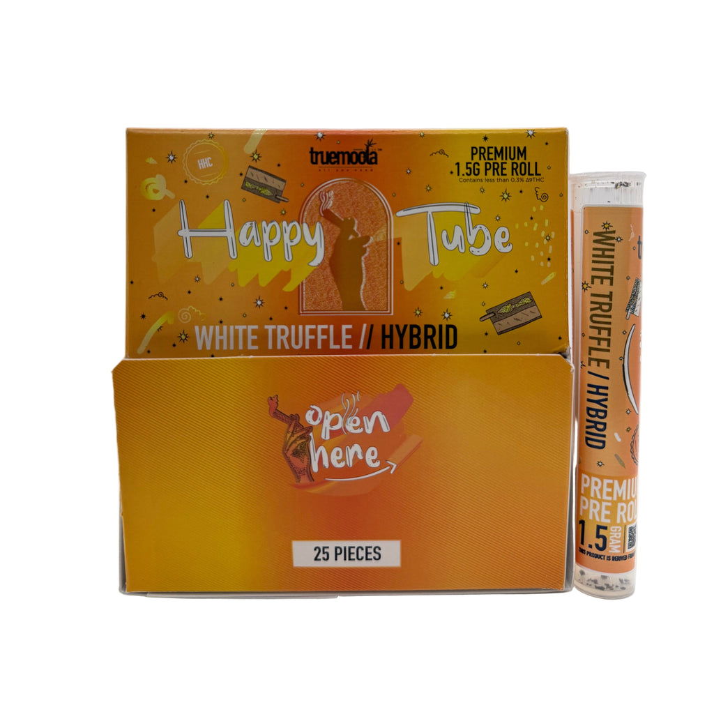 Truemoola Happy Tubes HHC: White Truffle - Hybrid (25CT)
