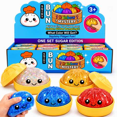 Dumpling Toy Display: Glitter Bead Style (12CT)