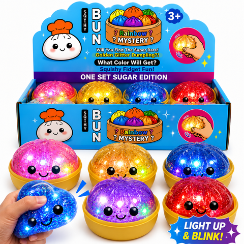 Dumpling Toy Display: Lighted Glitter Bead Style (12CT)