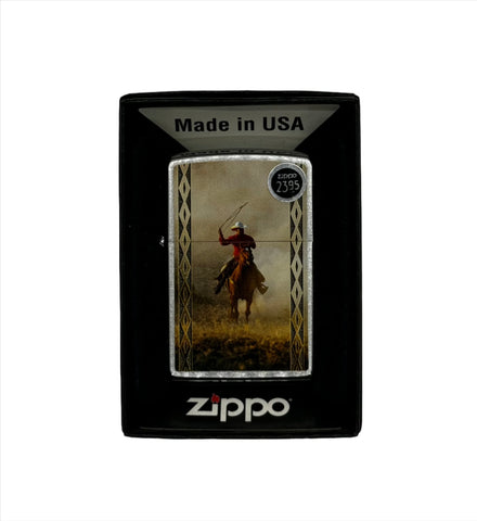 Zippo Lighter: Cowboy Roping