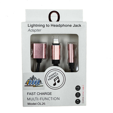 Dual iPhone Adapter - Lightning to Type-C & AUX