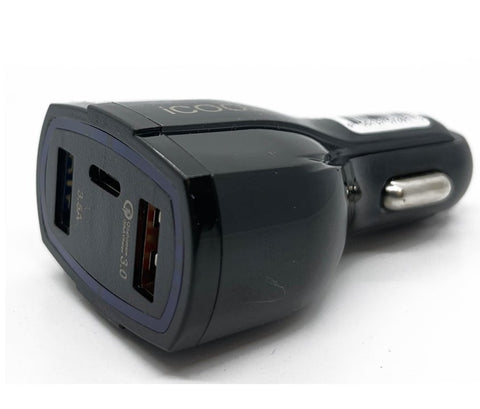 PD Dual Car Charger: Type-C & USB-A