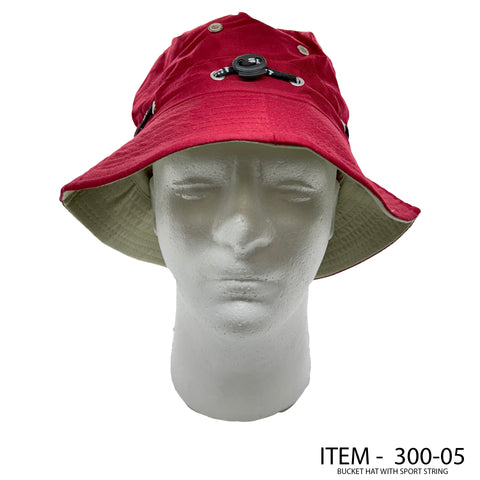 Bucket Hat: Sport String Design - 300-5 (12CT)