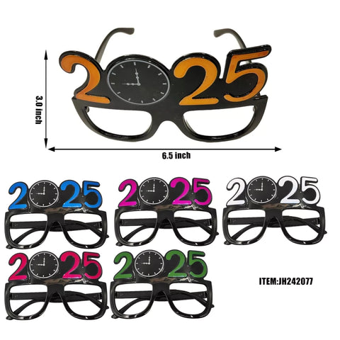 Glasses: 2025 Clock Design (12CT) - 242077