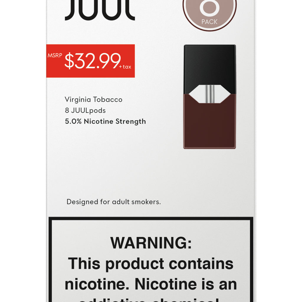 Juul Virginia Tobacco 5% 8Pack - $32.99