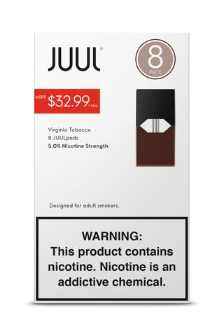 Juul Virginia Tobacco 5% 8Pack - $32.99