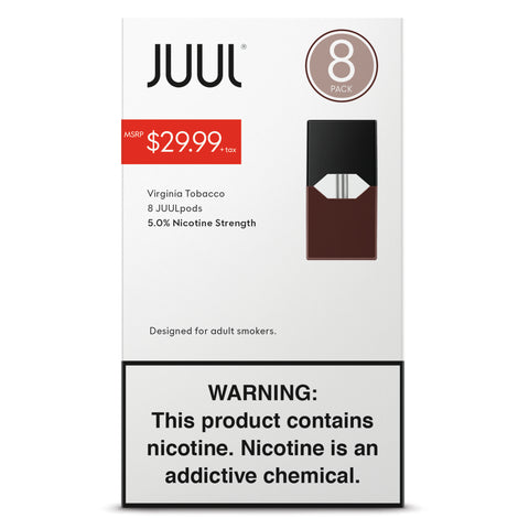 Juul Virginia Tobacco 5% 8Pack - $29.99