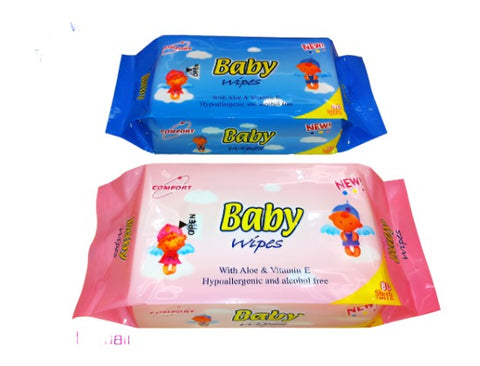 Baby Wipes 80's (Pink/Blue)