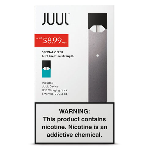 Juul Device Kit + Menthol 5% 1Pack - $8.99