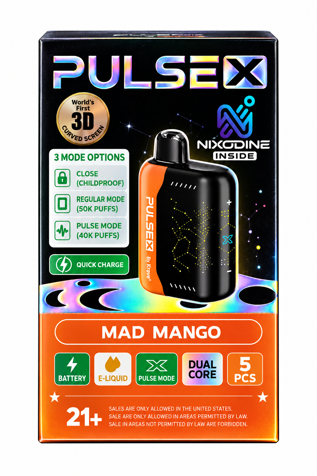 Krave Pulse X Nixodine 5%