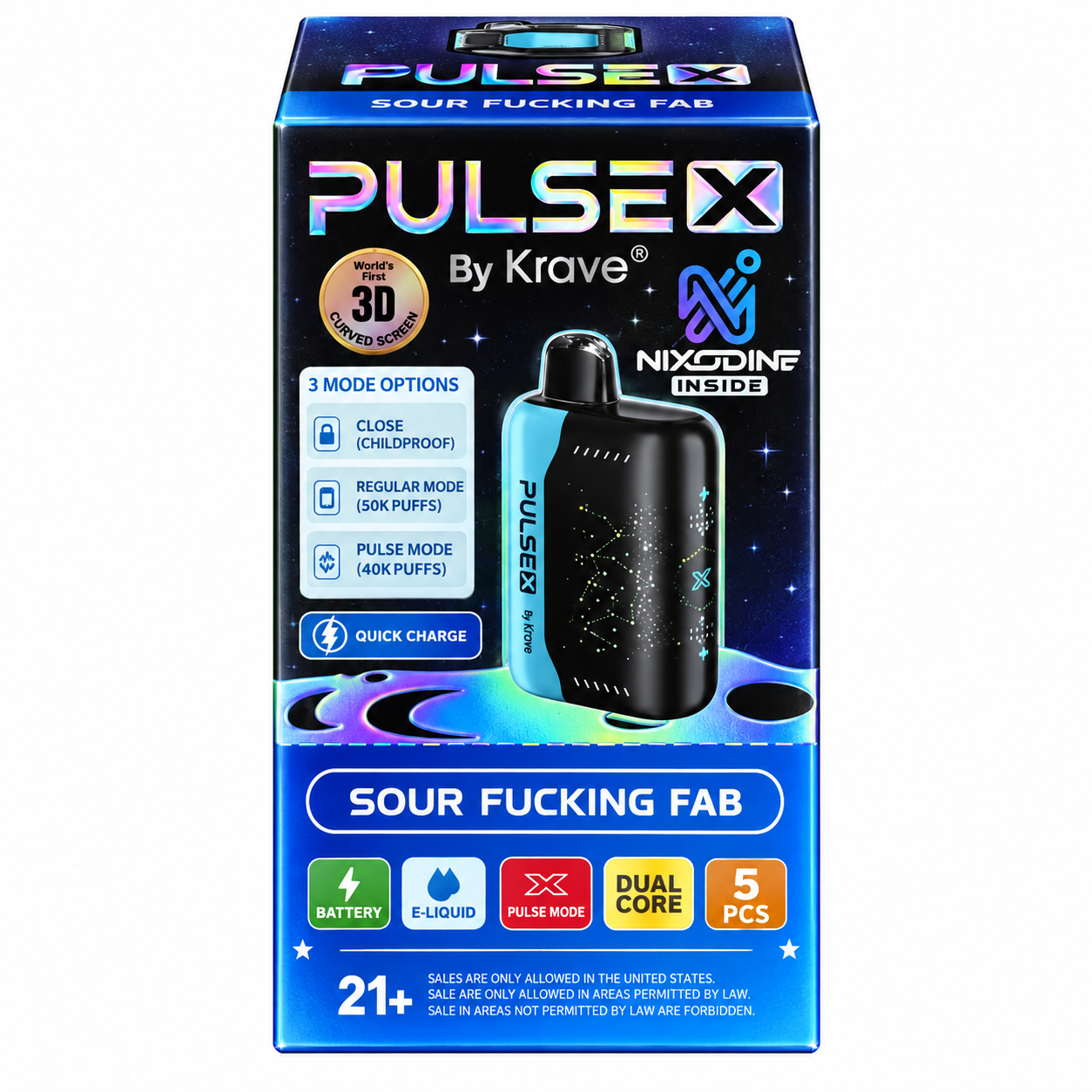 Krave Pulse X Nixodine 5%
