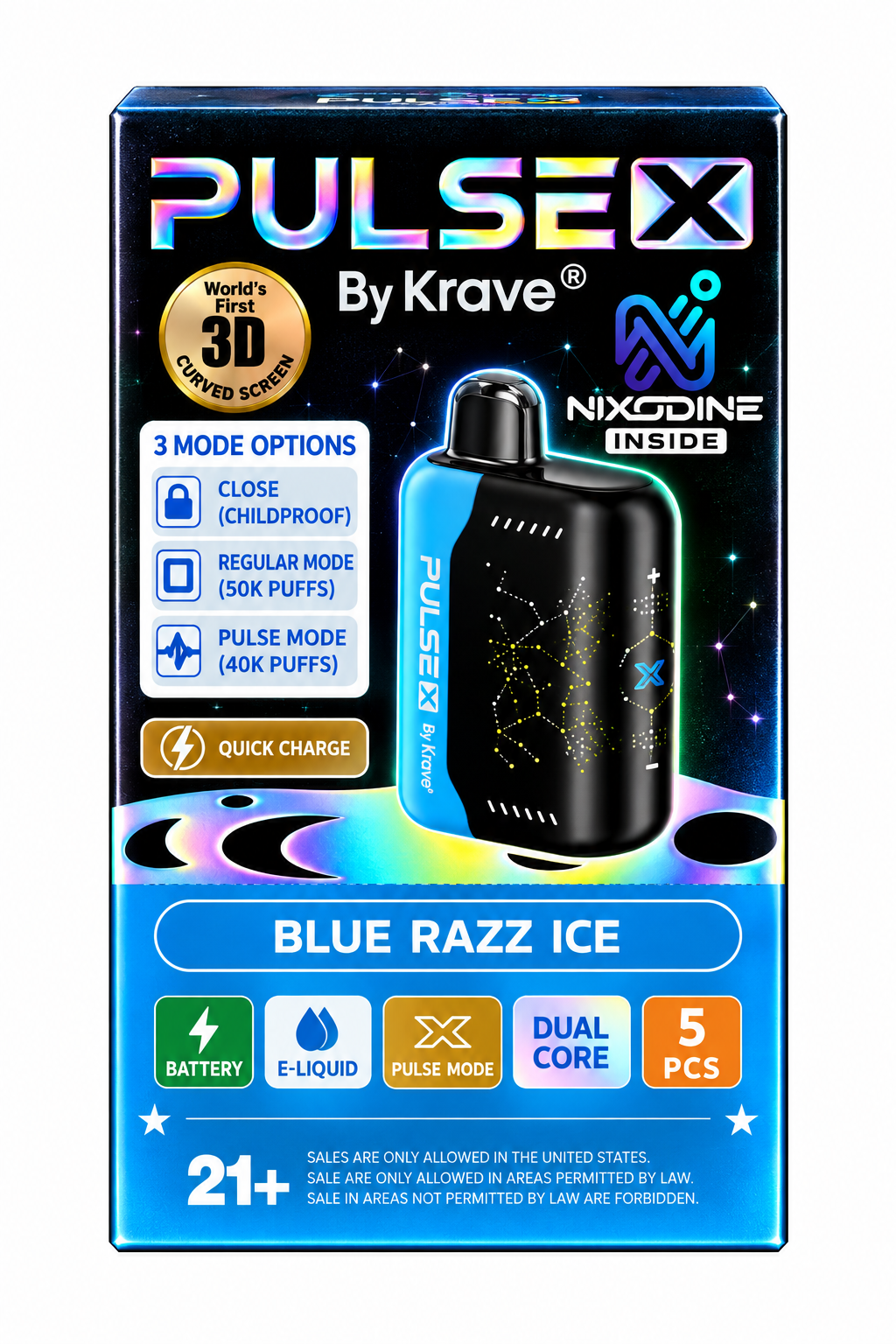 Krave Pulse X Nixodine 5%