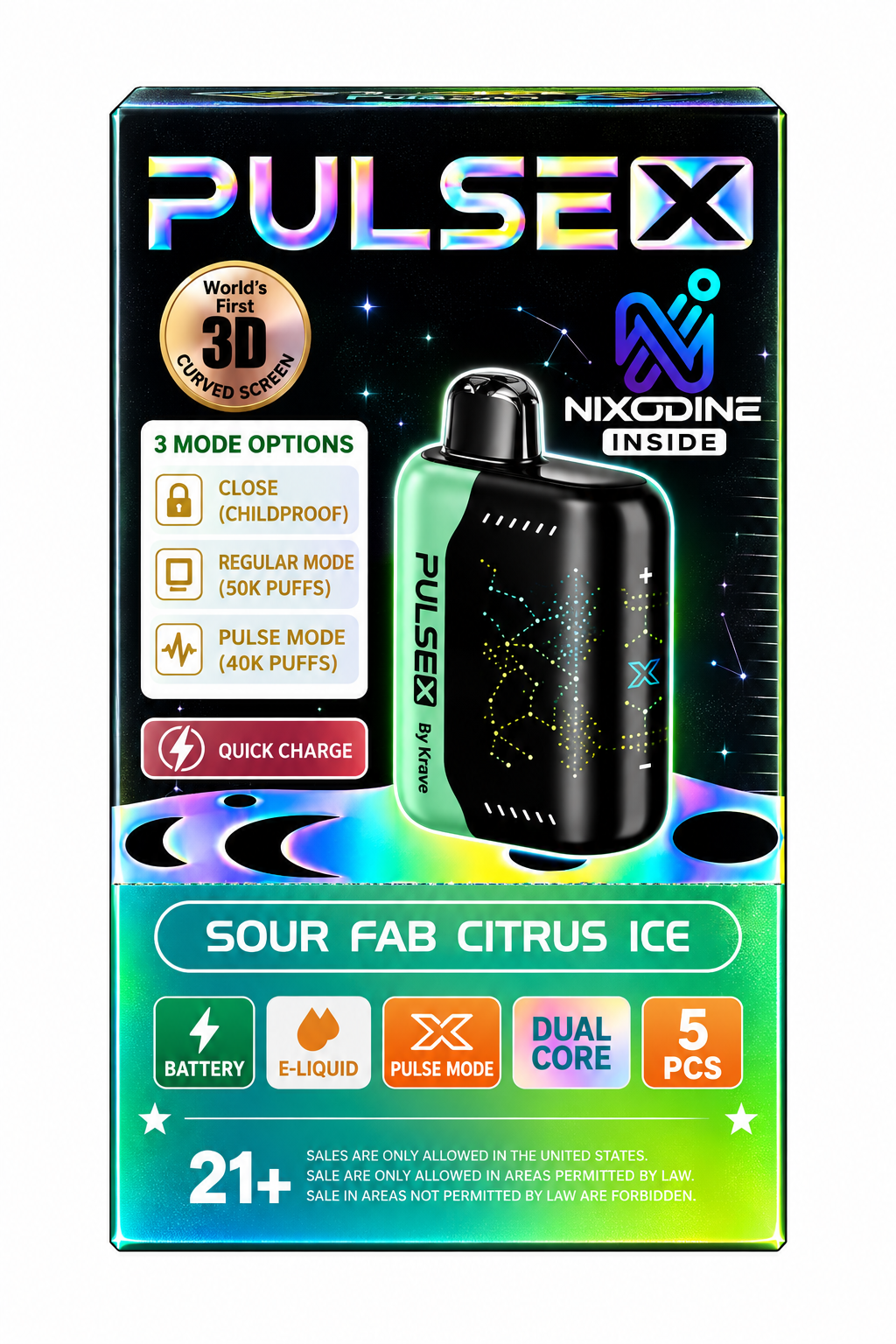 Krave Pulse X Nixodine 5%