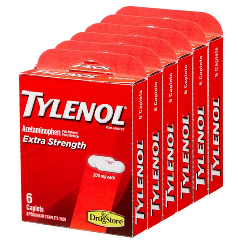 Lil Drug Blister Pack: Tylenol Extra Strength 6's (6CT)