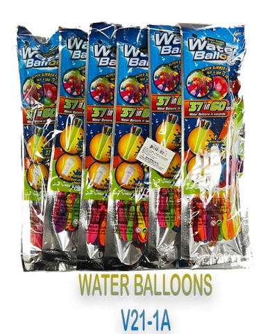 Water Balloons 37in60sec - V21-1A (12CT)