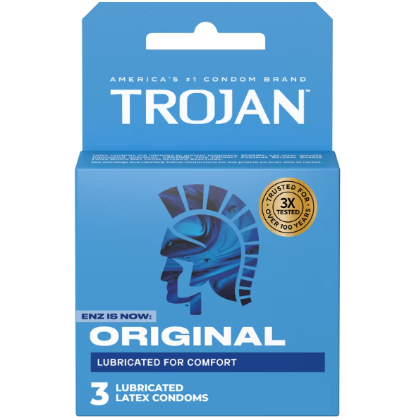 Trojan ENZ Light Blue 3's (6CT)