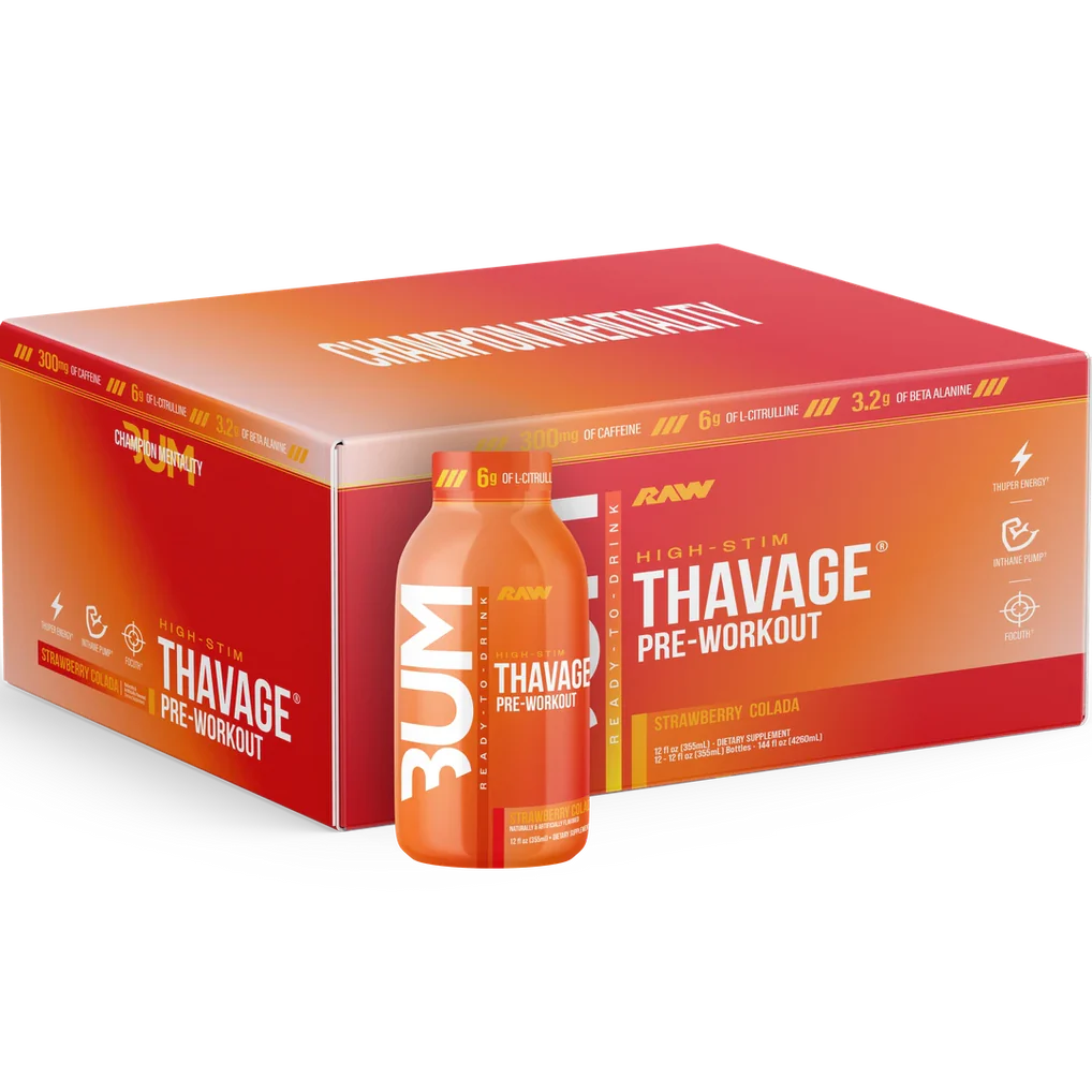 Raw Thavage Pre-Workout RTD (12CT)