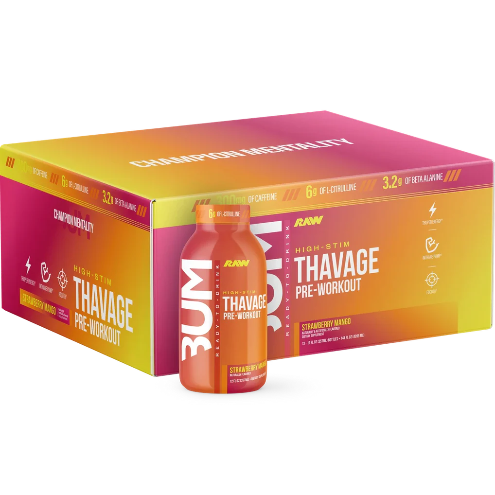 Raw Thavage Pre-Workout RTD (12CT)
