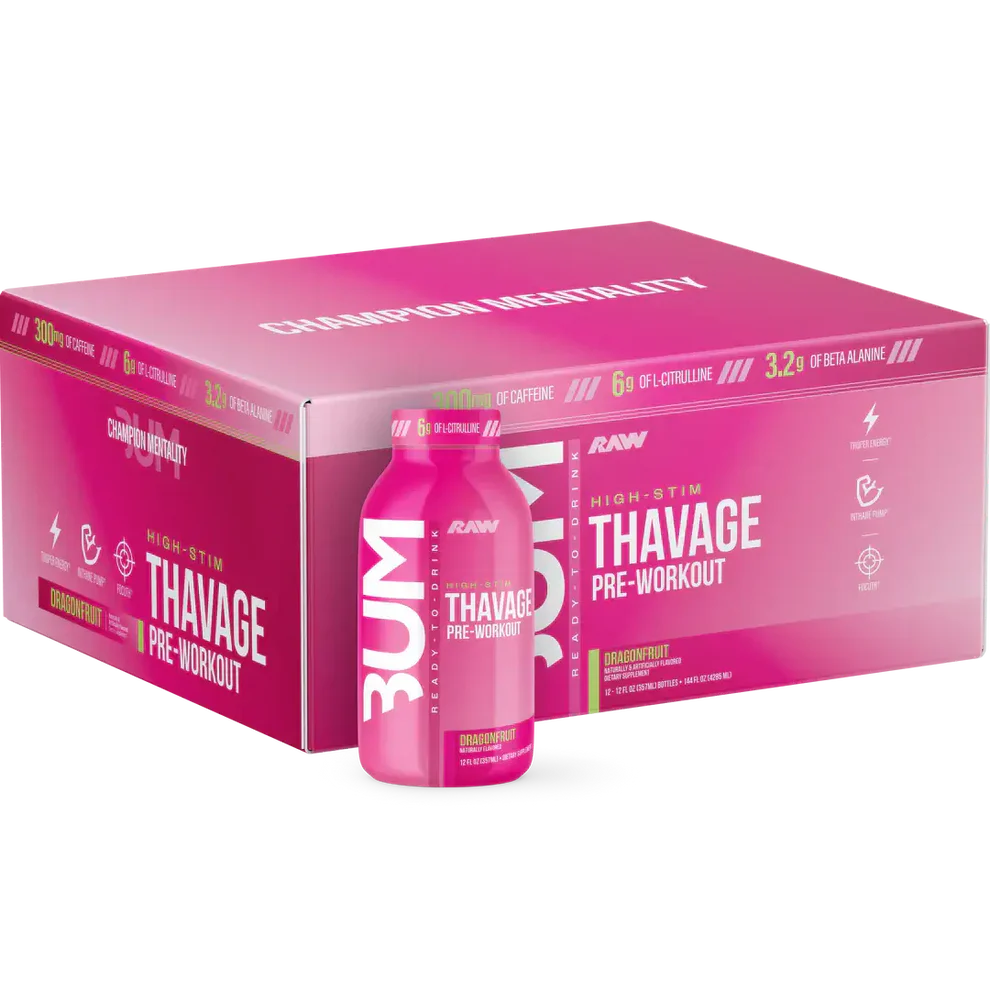 Raw CBUM Thavage Pre-Workout RTD (12CT)