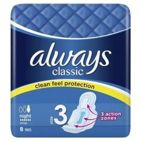 Always Classic: Night Time 8's - Size 3 (Dark Blue)