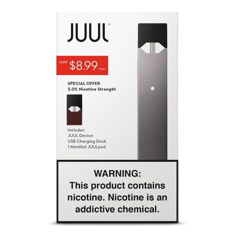 Juul Device Kit + Virginia Tob 5% 1Pack - $8.99