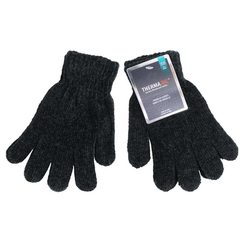 Thermaxxx: Chenille Black Touch Gloves (12CT) - 11223